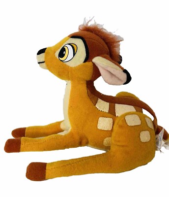 Disney Applause Disney Bambi 6'' Deer Laying Down Stuffed Animal  Plush Bean