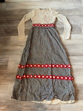 Vintage Neiman Marcus Floral Floor Length Dress Small-Medium 1960-1970s