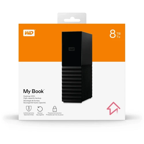 ✅NEW Western Digital WD 8TB My Book EXTERNAL HDD/SSD Hard Drive WITH ENCRYPTION