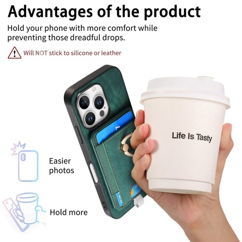 Fashion Magsafe Card Slot Leather Phone Case For iPhone 16 Pro Max 15 Plus 12 XR - Bild 60 von 95