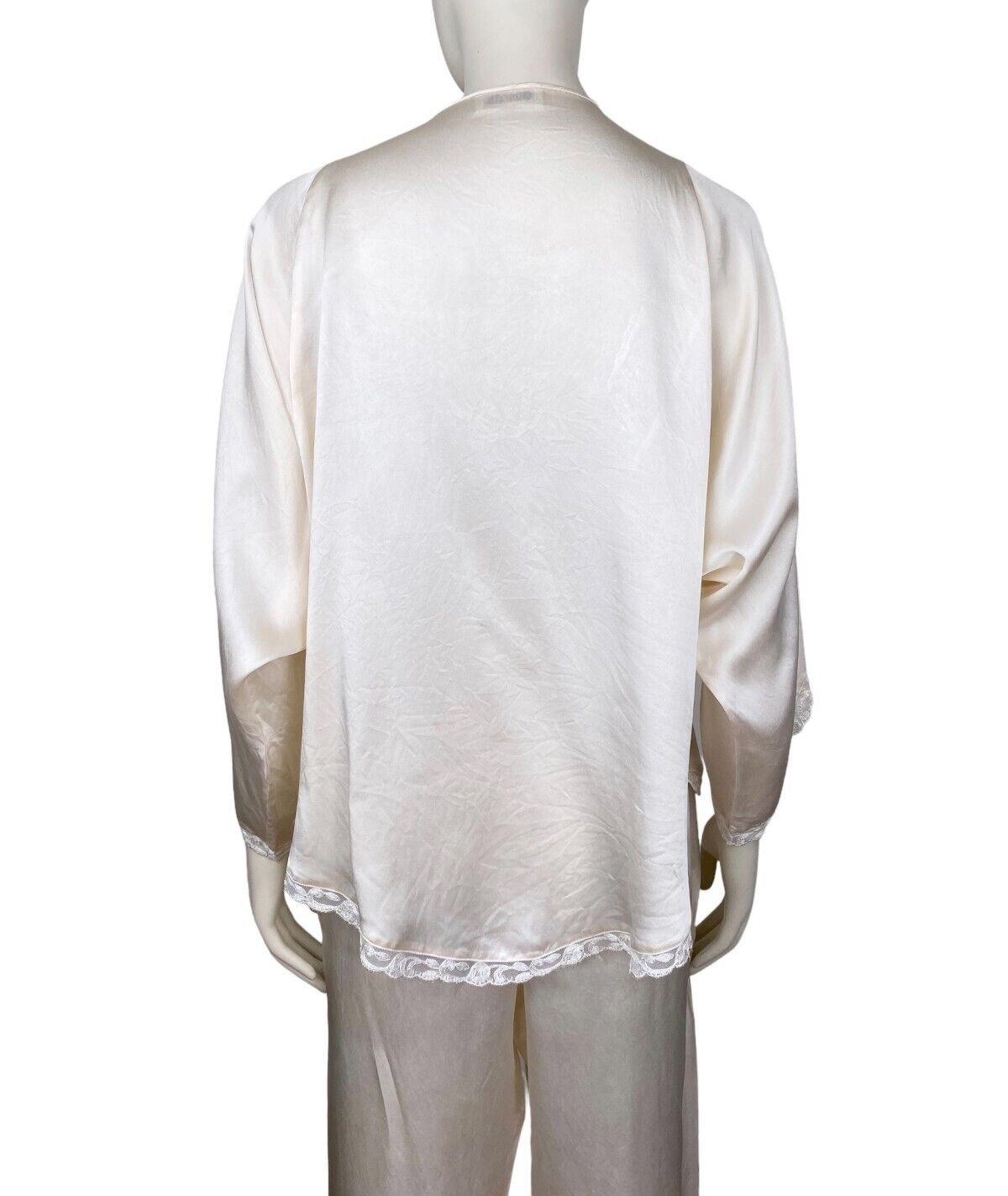 100% SILK Vintage Pajamas SZ M CHRISTA Bohemian K… - image 9