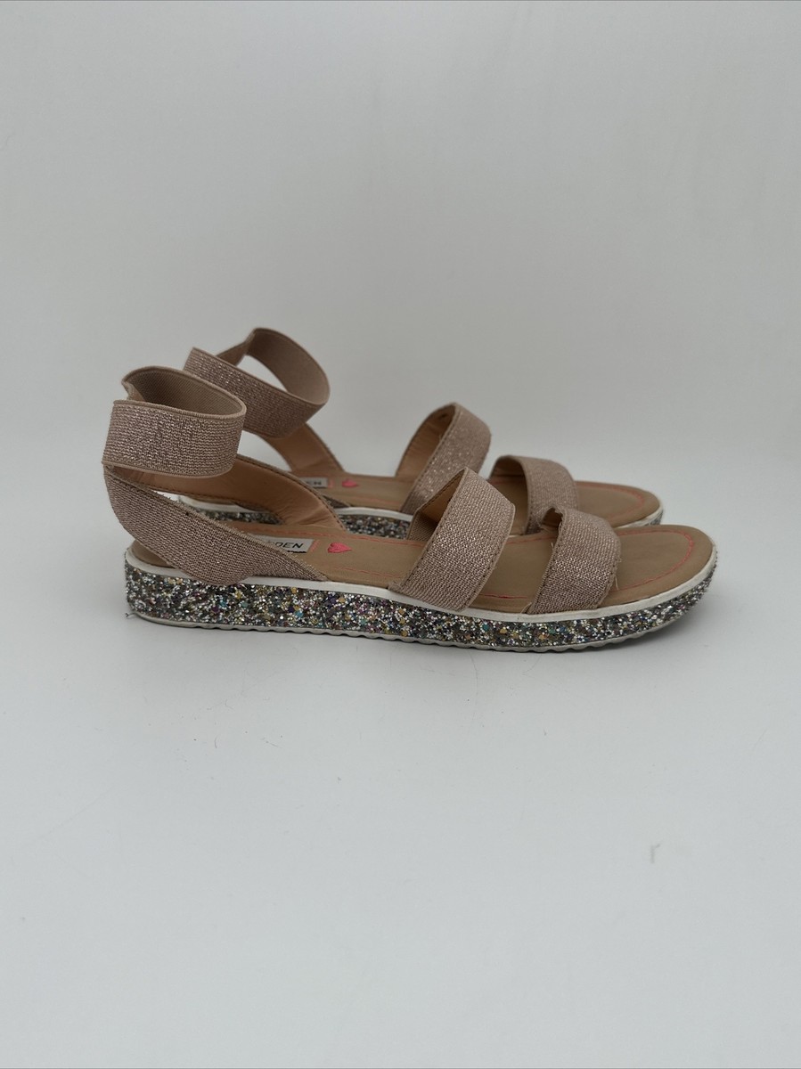 Steve Madden Glitter Flat Sandals Size Used…
