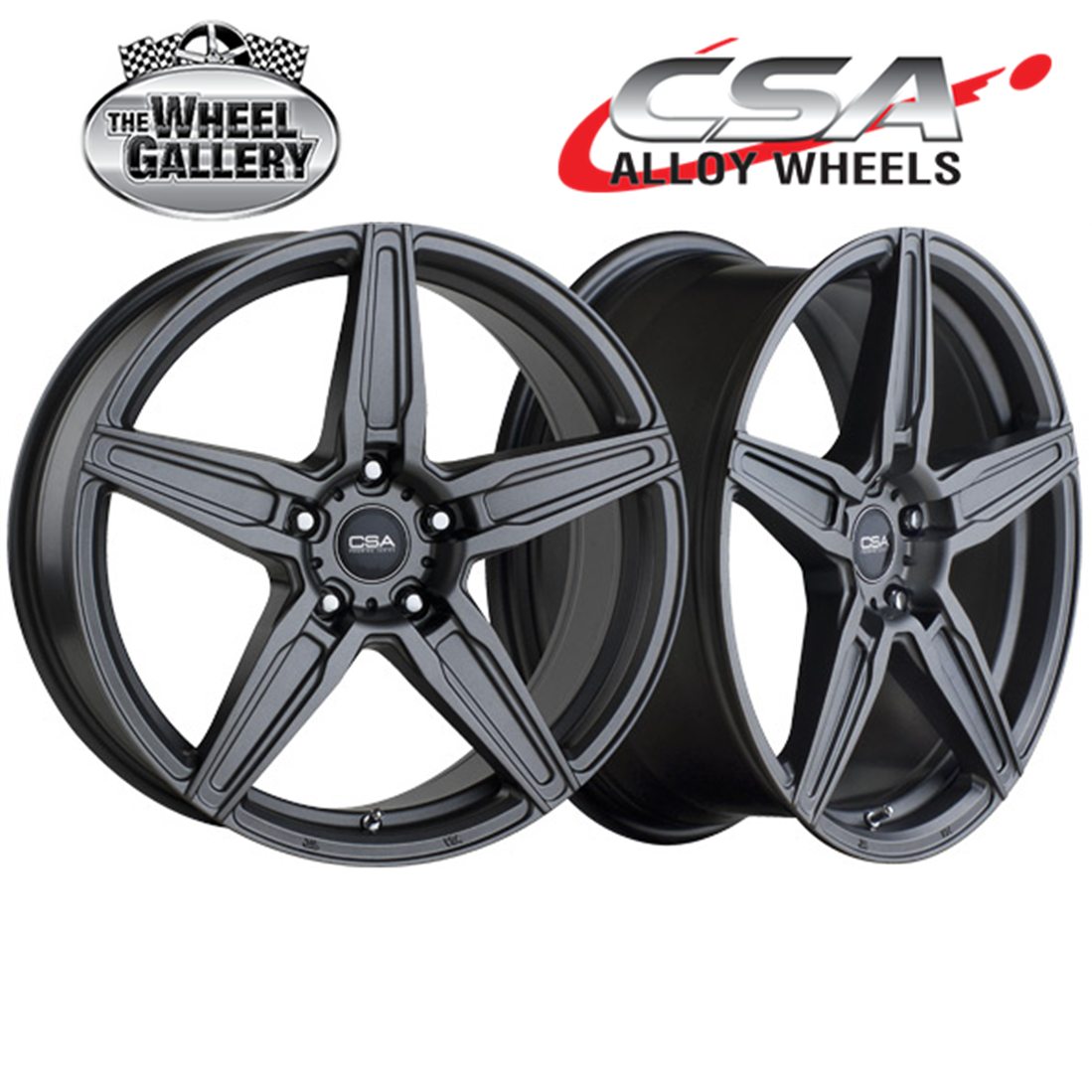 CSA Monaco 18x8 5/114.3 35P Matte Grey Set of Alloy Wheel Wheels | eBay ...
