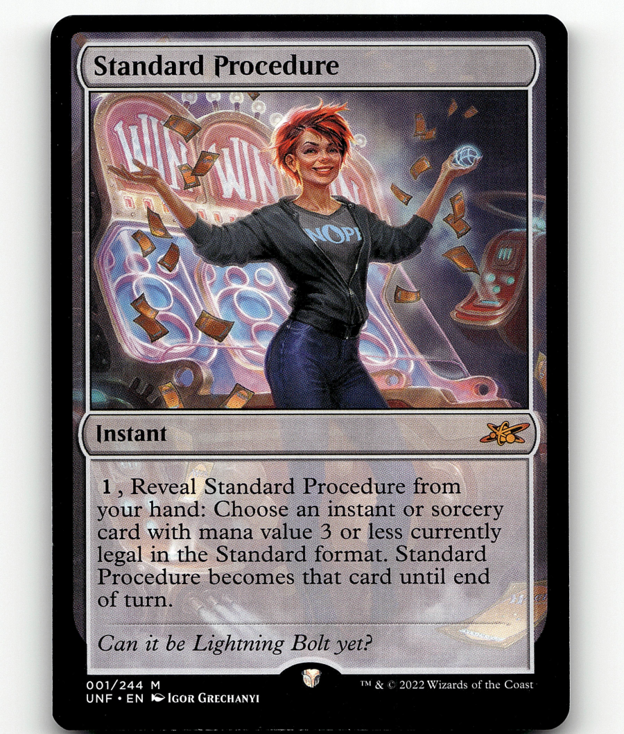 Standard Procedure [Unfinity] Moderately Played Foil