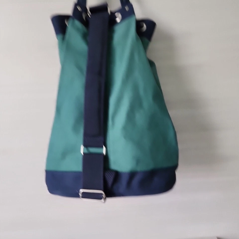 NAUTICA Sailor Seaman 吊袋绿色航海重型帆布拉绳复古 — 第 4/4 张图片