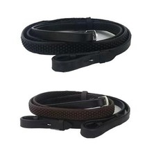 Eco Riding Ultra Comfort Flexi Fine Reins In Black