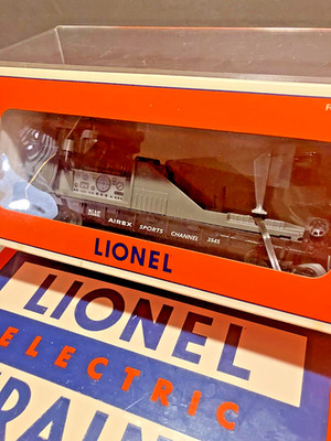 LIONEL O GAUGE AIREX SPORTS CHANNEL OPERATING T.V. CAR  #16751