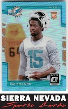 2017 Donruss Optic #137 Isaiah Ford Aqua #/299