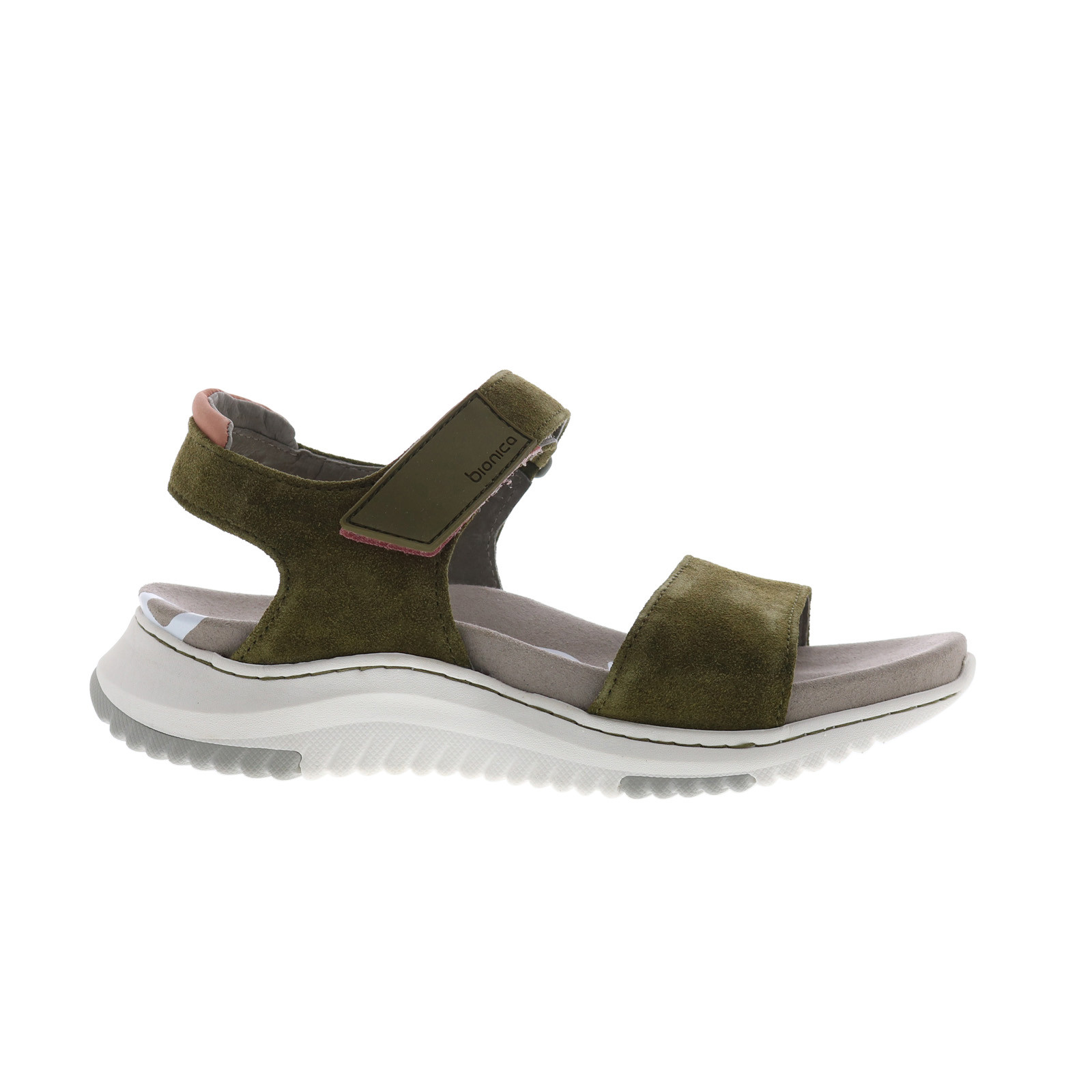 Женские зеленые замшевые спортивные сандалии-слипоны Bionica Okoli BI0026196