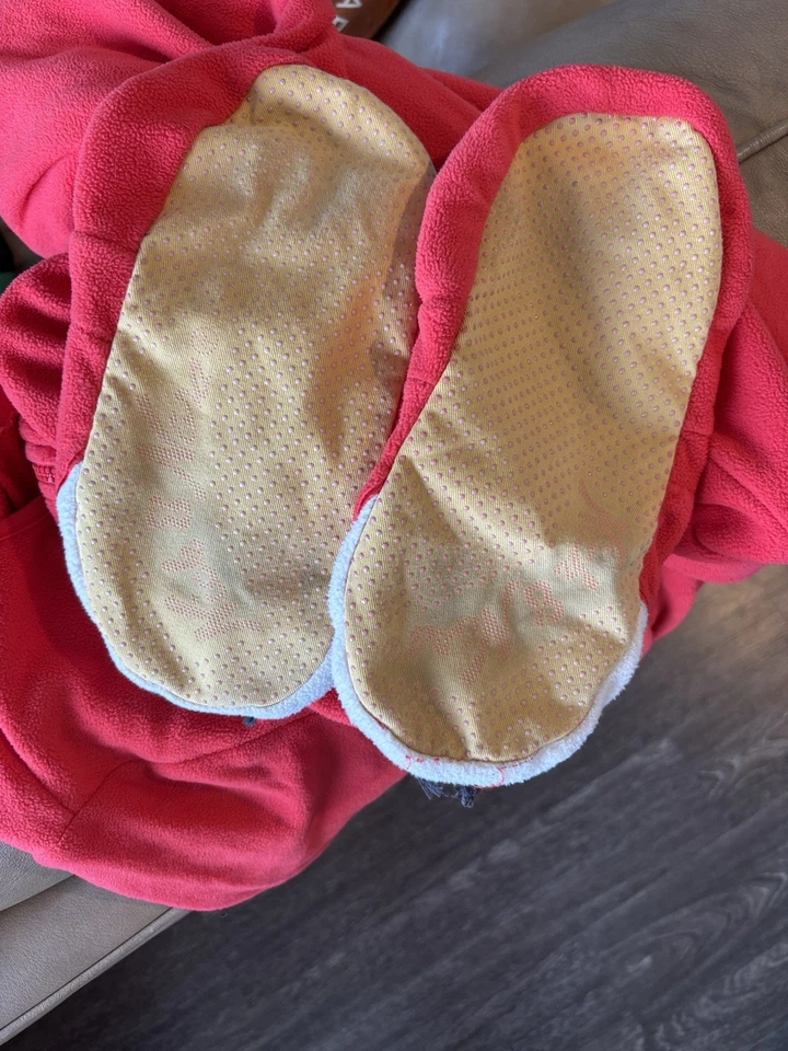 Nick & Nora пижамы женщин маленький красно-оранжевый Fox флис Footie цельный костюм - Изображение 4 из 4