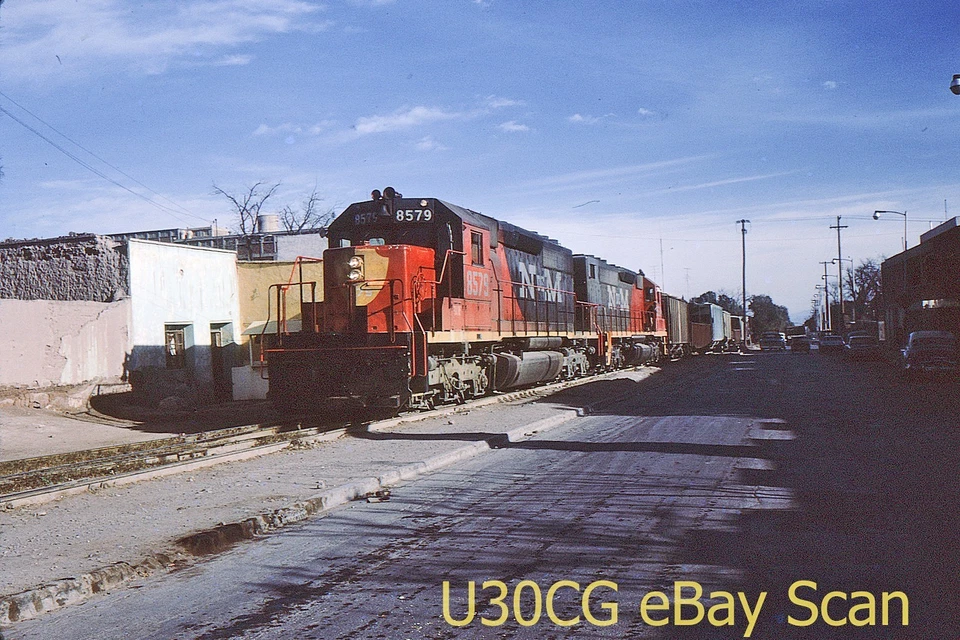 M Original Slide - NdeM SD40-2 8579 Saltillo MEXICO 1973 (2 Slides) - Image 1 of 2