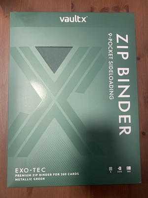 Vault X Metallic Green - 9-Pocket - Exo-Tec Zip Binder