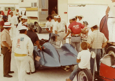 Bonneville Hot Rod Streamliner Photo Land Speed Racing Fueling Alex Xydias 1970s