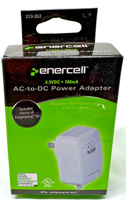 Enercell 4.5vdc 700ma Ac To Dc Adapter. Radioshack 273-353