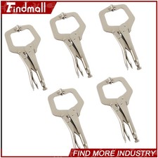 Findmall 5 Pack 11" Locking C-Clamp Adjustable Pliers Grip With Swivel Pad Vise