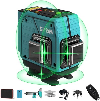 3x360 Professional Linienlaser 12 Linien 40M Grün Selbstnivellierender Kreuzl...