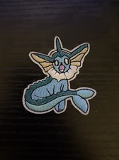 Vaporeon Pok mon Embroidered Iron-on Patch Anime Pokemon New