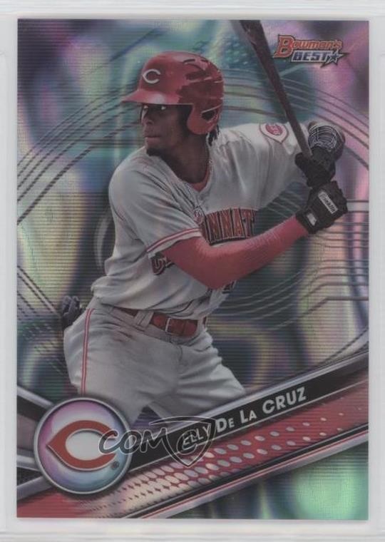 2022 Bowman's Best Top Prospects Aqua Lava Refractor 100/199 Elly De La Cruz uk2