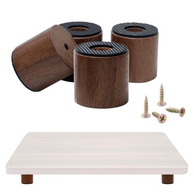 Cutting Board Feet, Walnut Chopping Board Feets, Non Slip Self Adhesive Butch...