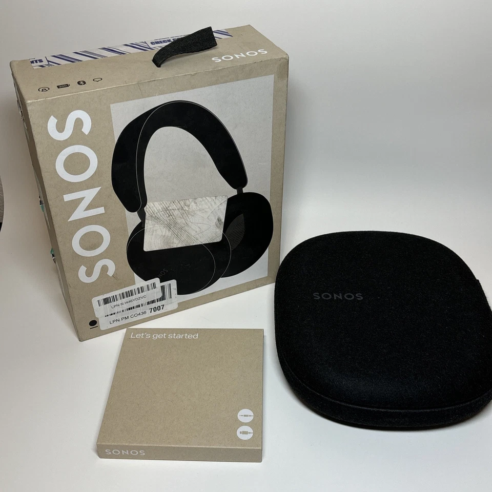 Sonos Ace Auriculares Inalámbricos con Cancelación de Ruido Sobre la Oreja - Negros (Nuevos, Caja Abierta) Foto 4 de 4