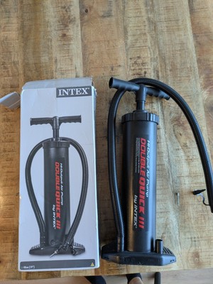 INTEX Double Quick III Doppelhub Pumpe Luftpumpe 48cm für Luftbett Boot