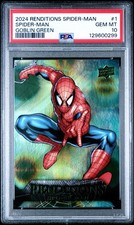 2024 Upper Deck Marvel Renditions #1 Spider-Man Goblin Green /399 PSA 10 *POP 4