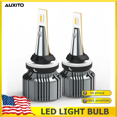 AUXITO 3000LM 8880 881 893 LED Fog Light 3000K Gloden Yellow Bulb Accessories 2x - Picture 1 of 11