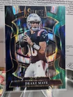 2025 Panini Select - Concourse Drake Maye #80 Black And Yellow Shock