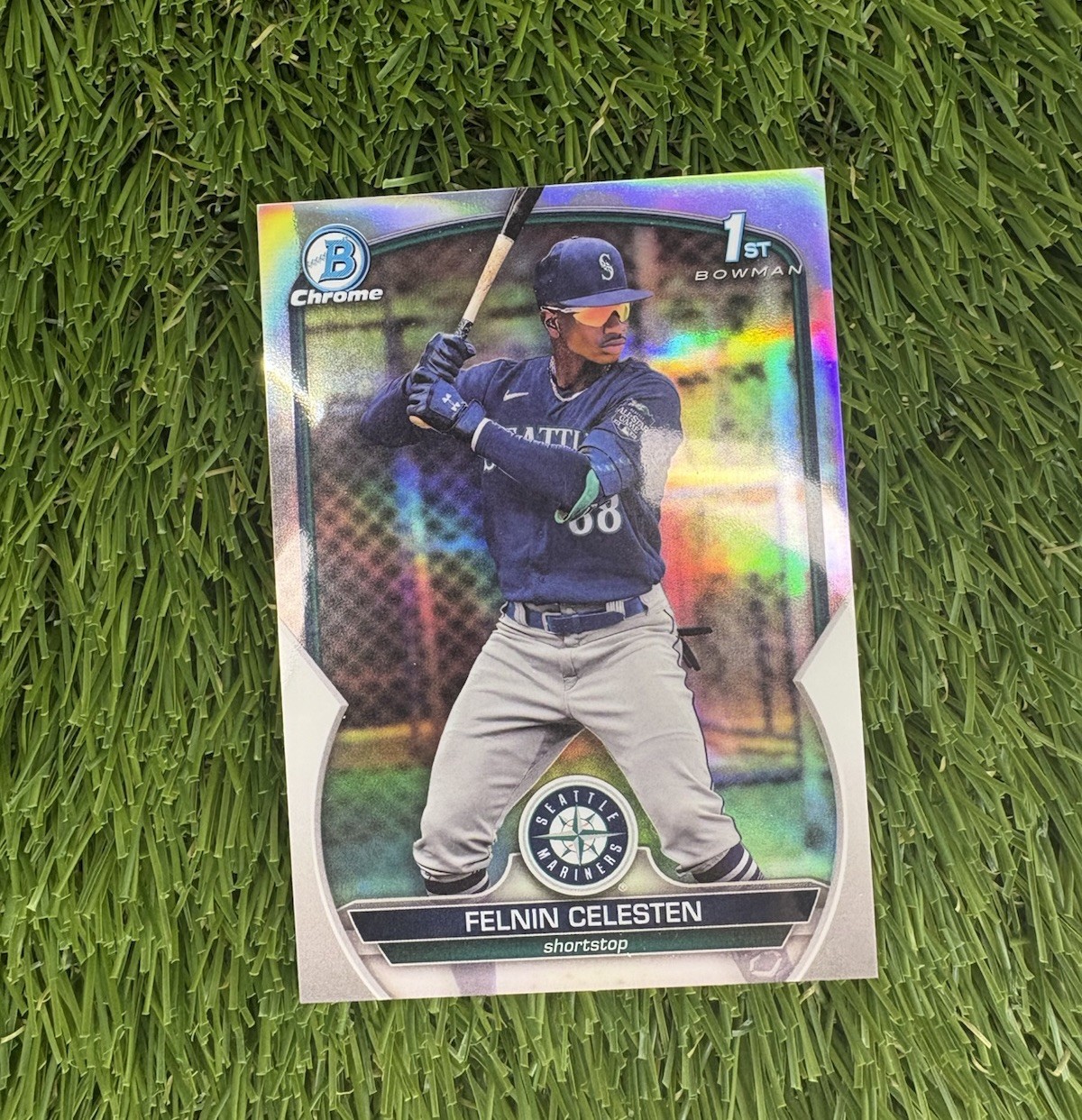 2023 Bowman Chrome Prospects Refractor 404/499 Felnin Celesten #BCP-156