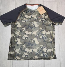 Simms Fishing Men's Large Challenger Solar Tee - Regiment Camo Olive Drab/Carbon