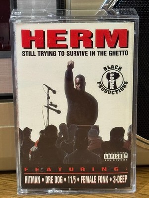 HERM   Still Trying To Survive In The Ghetto (Cassette 1995) Rap/Hip-Hop TESTED