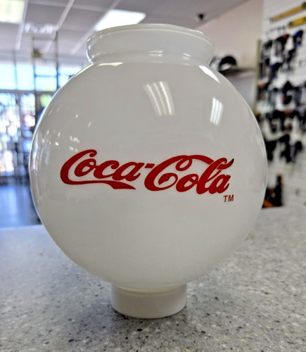 Vintage Coca-Cola Glass Globe Shade for Ceiling Fan or Light Fixture – No Chips