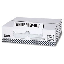 MDI Prep-All Automotive Prep Towels, White Spunlace, 12" x 14", 250 Count
