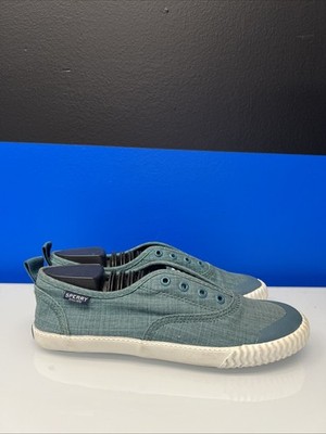 Sperry Women s Sayel Clew Slip-On - Washed Blue Size 7.5 Medium LIGHTLY WORN