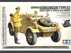 VW Type 82 Kubelwagen Africa Corp w/Rommel Tamiya  1/16 36202