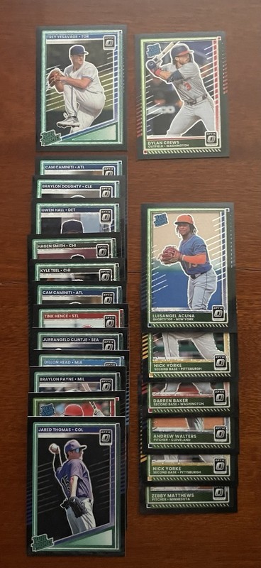 Aaron Judge Panini Donruss Optic Black Circles 2025 Lot 60+ Prospects Vets HOF 
