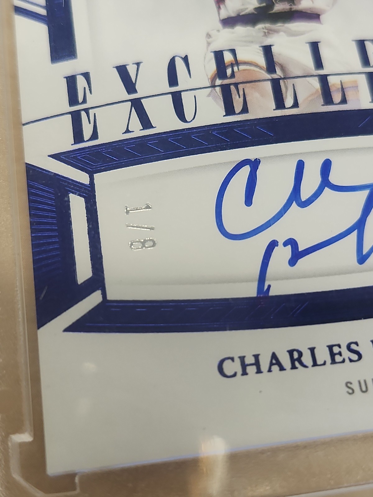 CHARLES BARKLEY 2022-23 FLAWLESS EXCELLENCE AUTOGRAPH BLUE AUTO 1/8 Phoenix Suns view 3