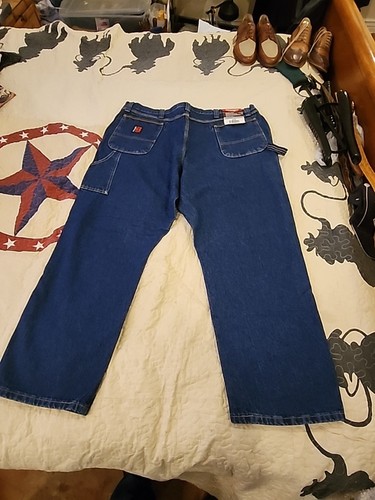 WRANGLER MEN'S RIGGS WORKWEAR CARPENTER RELAXED FIT JEANS PANTS 44x30 NWT - Picture 7 of 7