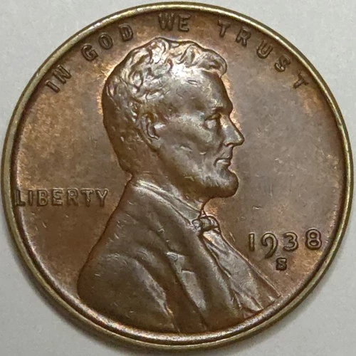 1938-S Lincoln Wheat Cent - XF (Lot#1)