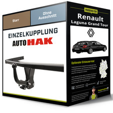 Starre Anhängerkupplung für RENAULT Laguna Grand Tour 01- II Typ KG Auto Hak NEU