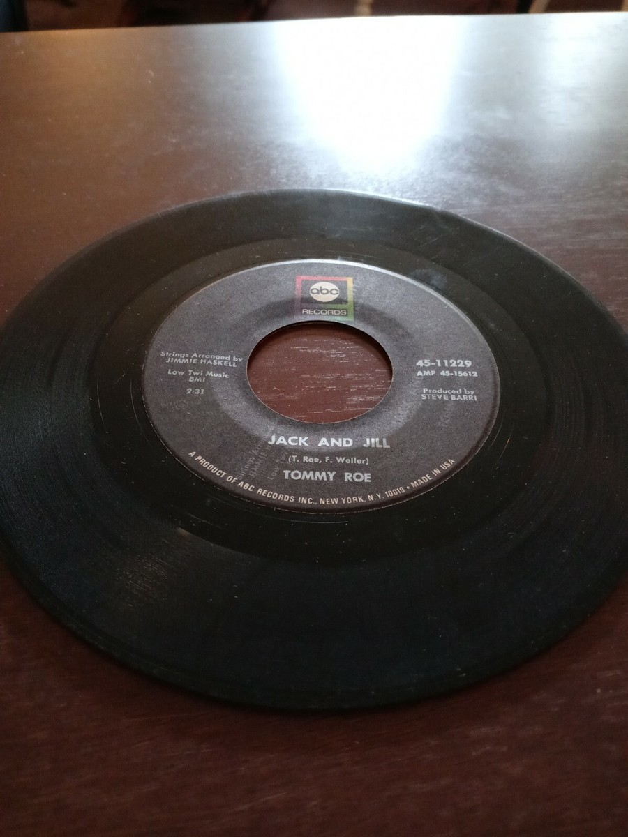 TOMMY ROE-ABC RECORDS 11229-JACK AND JILL-TIP TOE TINA-1969