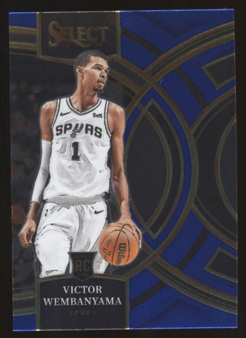 2023 Panini Select Victor Wembanyama Rookie Blue Retail #121 Premier Basketball