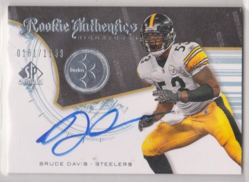 2008 SP AUTHENTICS ROOKIE AUTHENTICS SIGNATURES BRUCE DAVIS #208 0181/1199