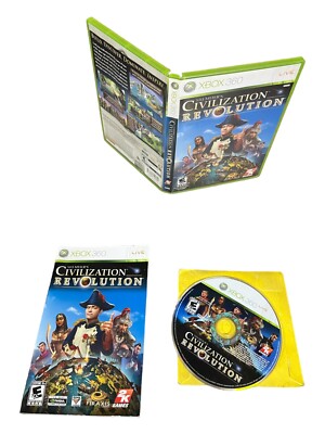 Microsoft Xbox 360 CIB COMPLETE TESTED Sid Meiers Civilization Revolution