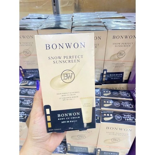 3 Sachets X 25 ml Bonwon Snow Perfect Sunscreen CC Cream Tone Up Skin SPF50PA+++ - Picture 16 of 17