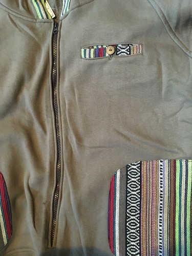 100% COTTON Lounge Suit One Piece With Gheri Stripe Pockets and Hood Cosy Comfy - Picture 16 of 21
