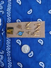 *LOT OF 10* Vintage Nasa space satellite aviation lapel pins