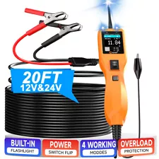 Automotive Power Circuit Probe Tester 12V 24V Electrical System Diagnostic Tool