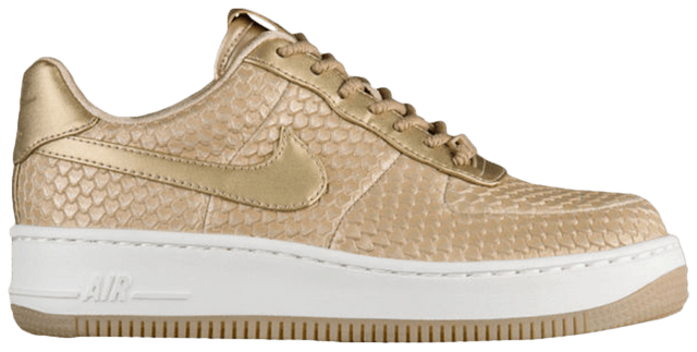 nike air force 1 upstep premium trainers in blue suede