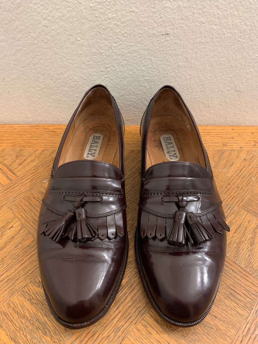 Bally Moresco (2699) Brown Tassel Kiltie Loafers Size US 
